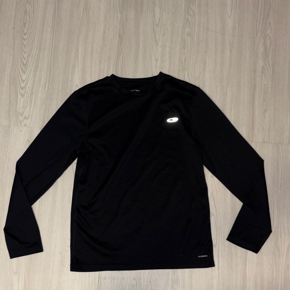 🛍️ CHAMPION Men's Black Long Sleeve Tee small dri-fit
